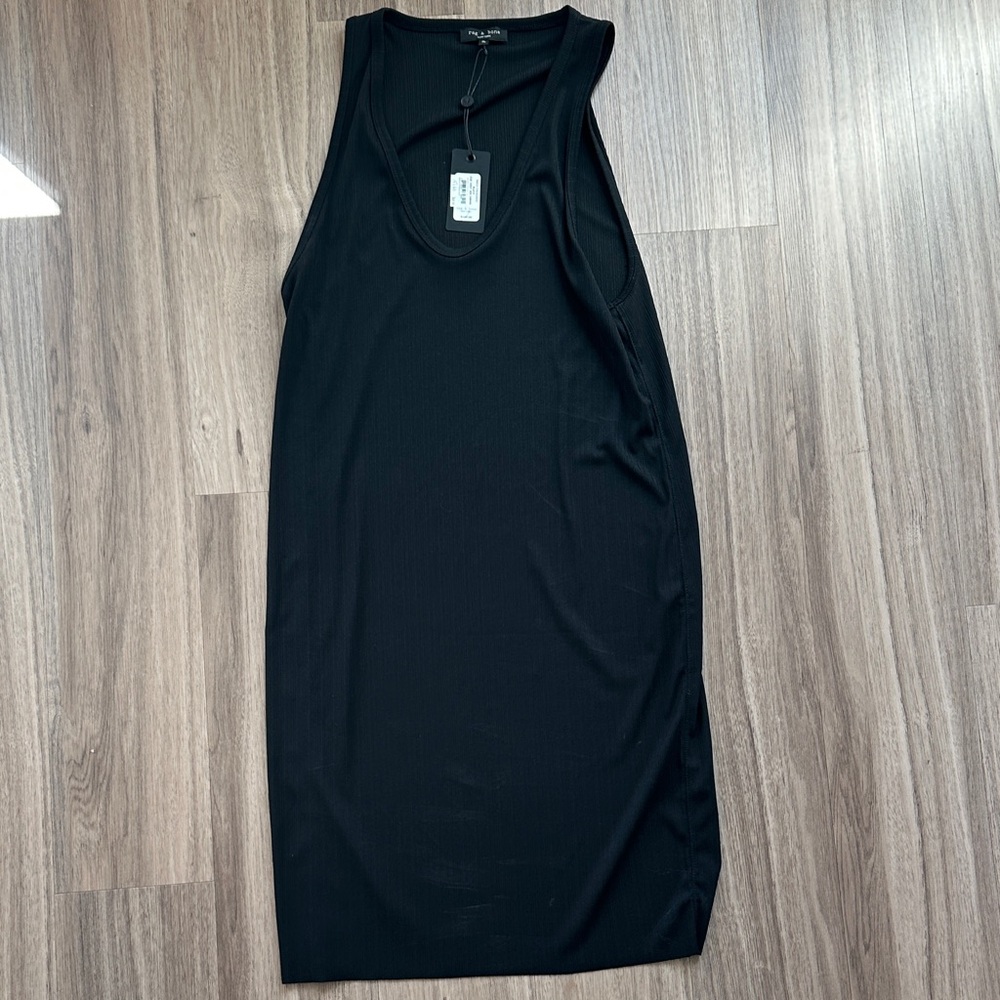 rag & bone Black Sleeveless Mini Tank Dress